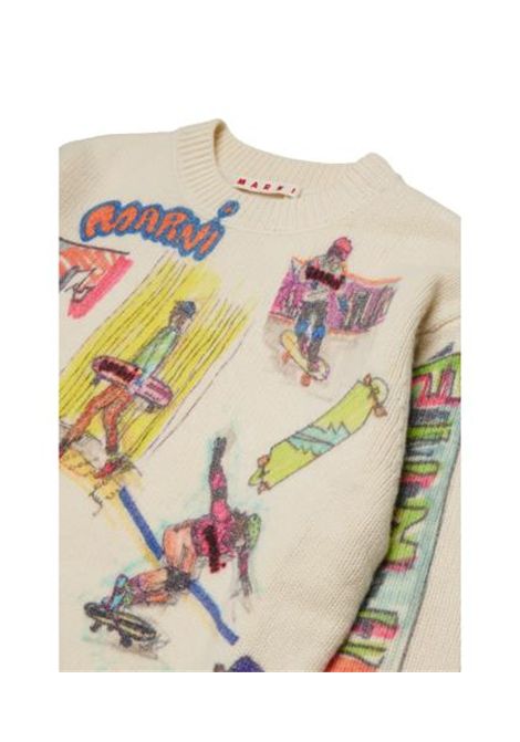 Pull con stampa MARNI KIDS | M01872 M00XR0M116